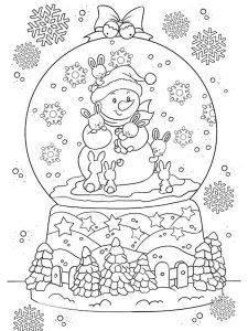 Snow Globe Coloring Pages 20