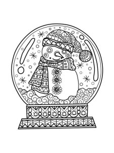 Snow Globe Coloring Pages 26