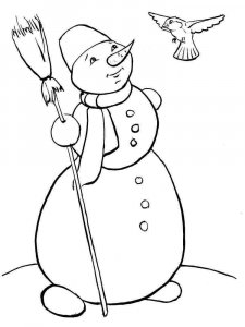 Snowman Coloring Pages 17