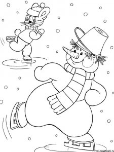 Snowman Coloring Pages 35