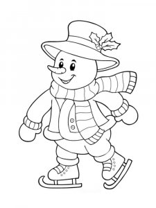 Coloring Pages Snowman 12