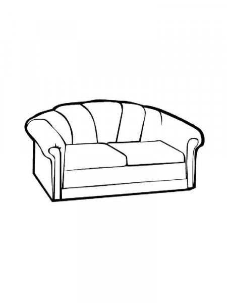 Sofa coloring pages