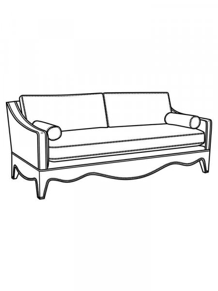 Sofa coloring pages