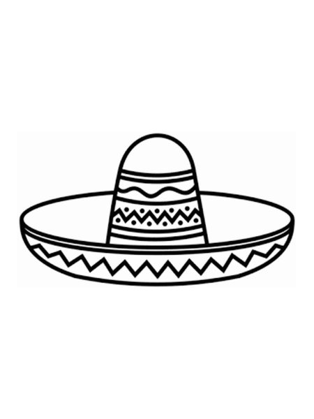 Sombrero coloring pages