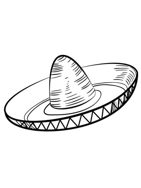 Sombrero coloring pages