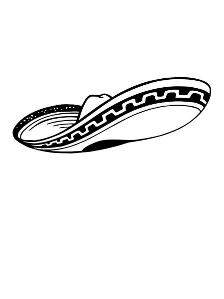 Sombrero coloring pages