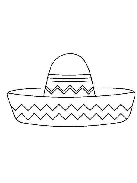 Sombrero coloring pages