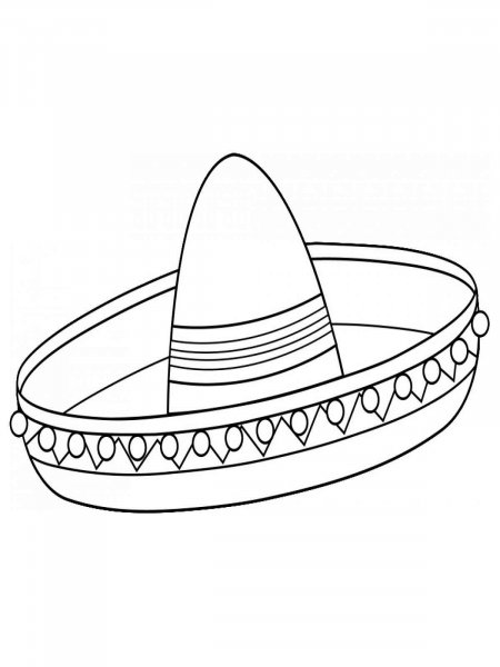 Sombrero coloring pages