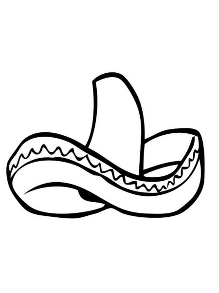 Sombrero coloring pages