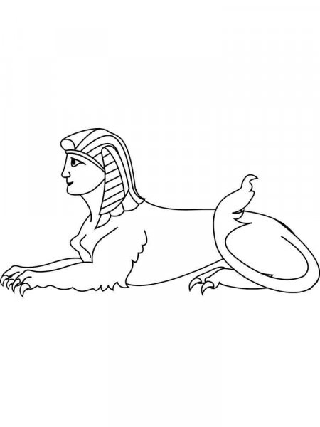 Sphinx coloring pages