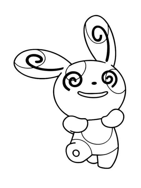 free printable spinda coloring pages pokemon