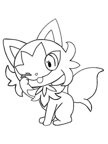 Sprigatito Pokemon coloring pages