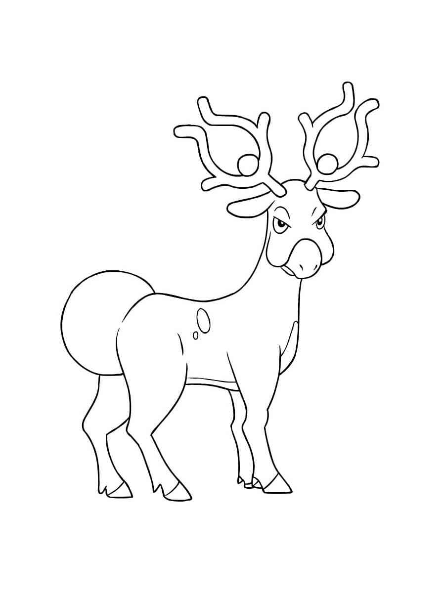 Stantler Pokemon coloring pages