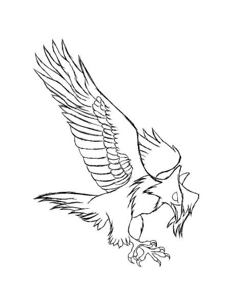 Staraptor Pokemon coloring pages