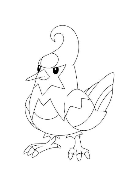 staravia coloring page pdf pokemon