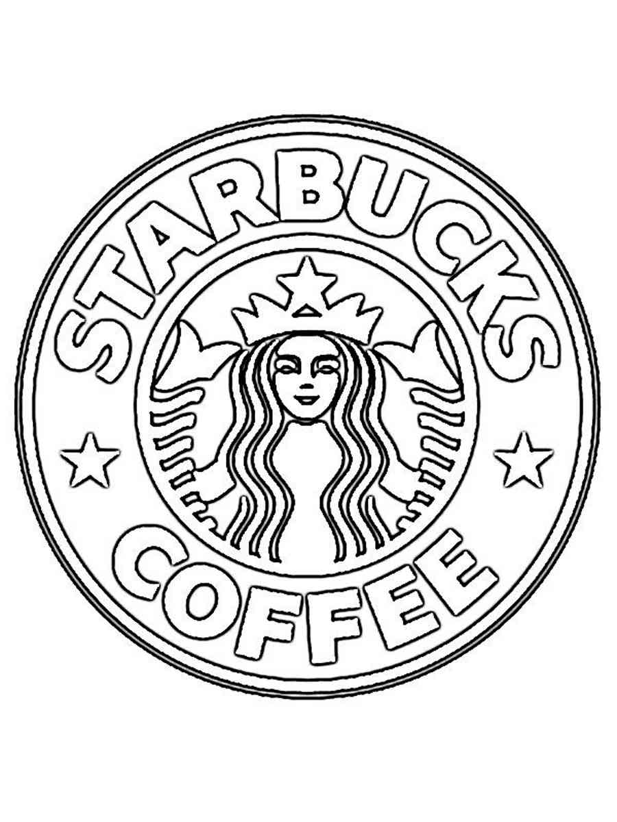 Starbucks logo drawing easy