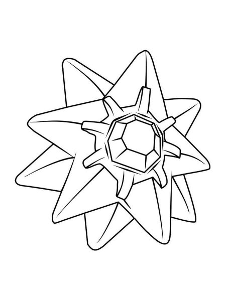 Starmie Pokemon coloring pages