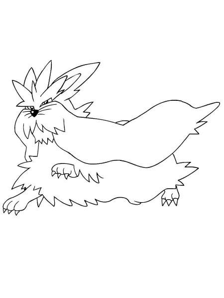 stoutland coloring page high quality pokemon