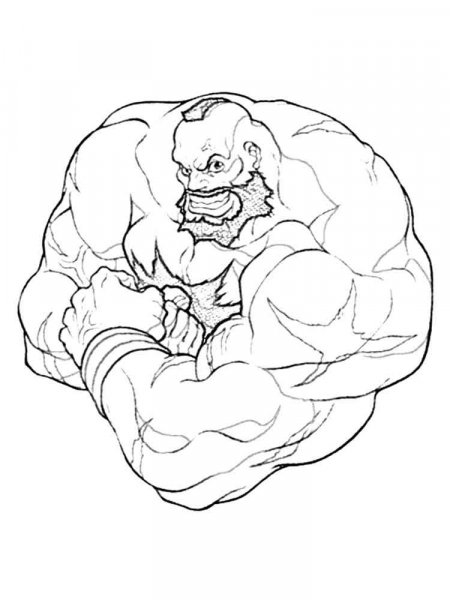 Street Fighter coloring pages