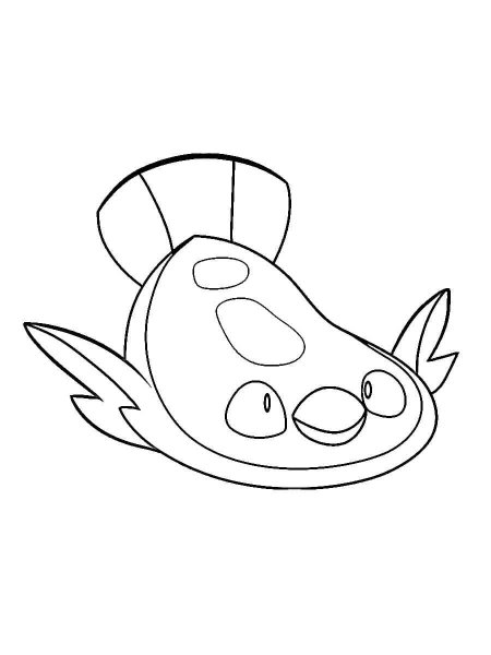 stunfisk coloring page printable pokemon