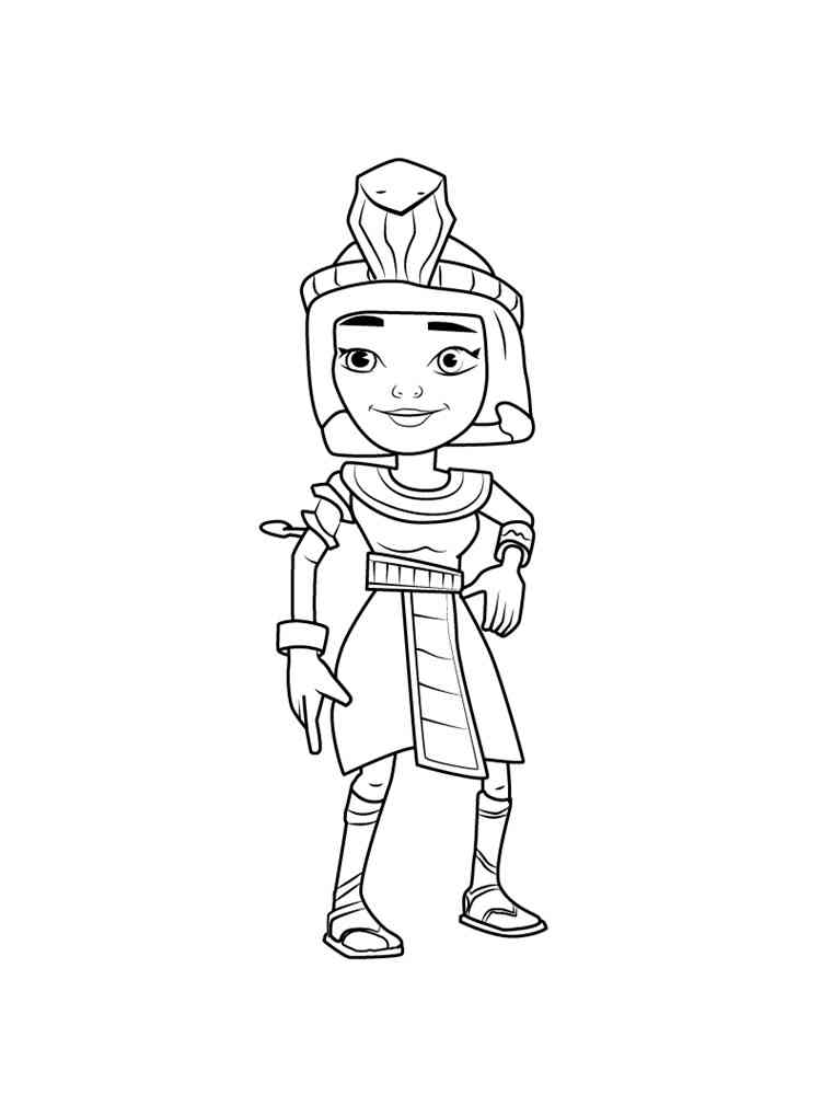 Coloring page Subway Surfers zuri 