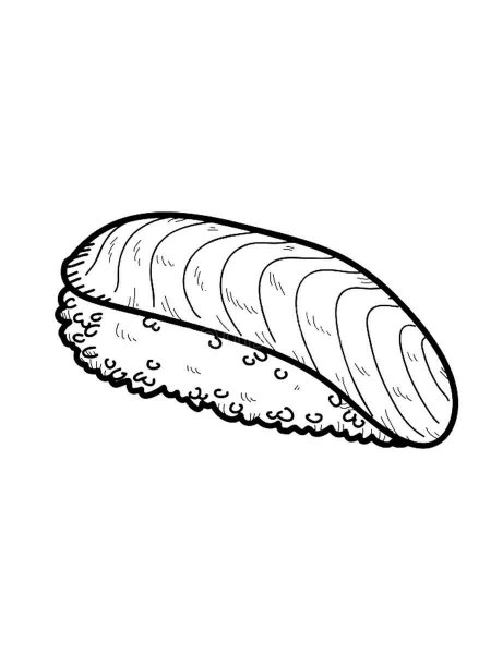 Sushi coloring pages