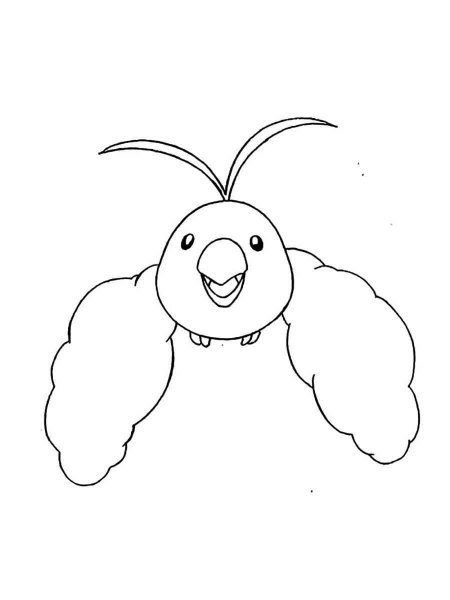 free printable swablu coloring pages pokemon