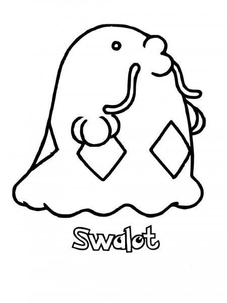 swalot coloring page png pokemon