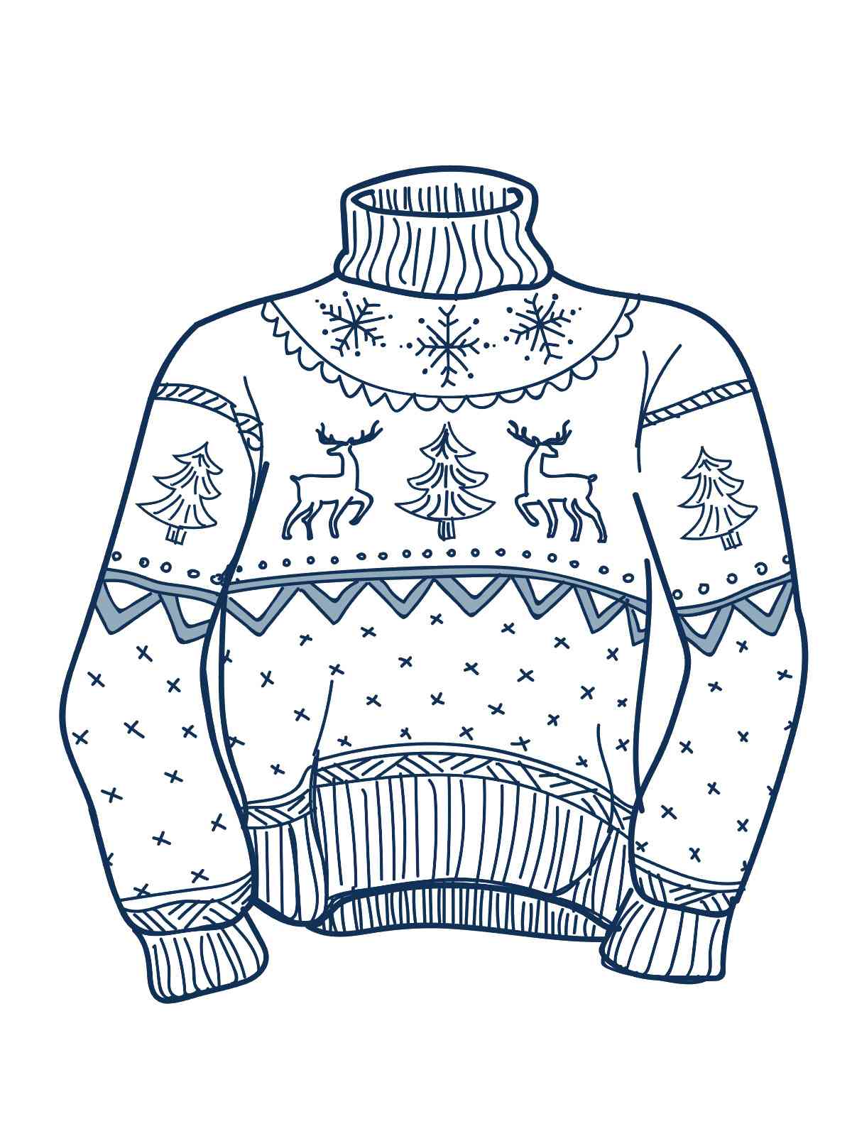 13+ Sweater Coloring Page
