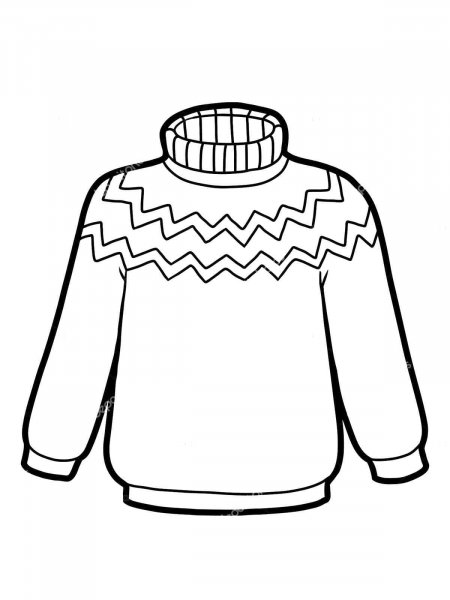 Sweater coloring pages