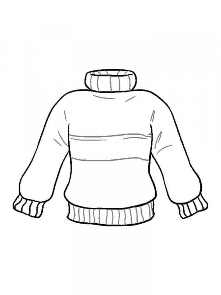 Sweater coloring pages