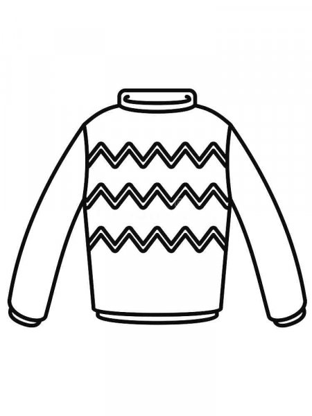 Sweater coloring pages