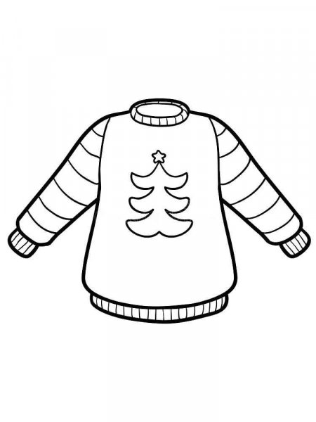 Sweater Coloring Pages