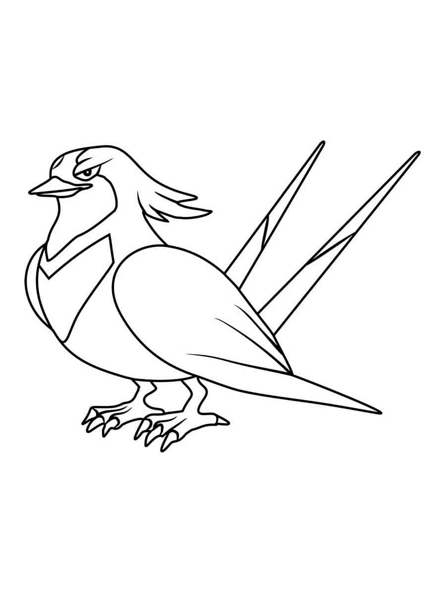 Swellow Pokemon coloring pages