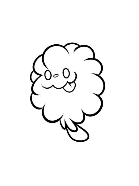 swirlix coloring page hard pokemon