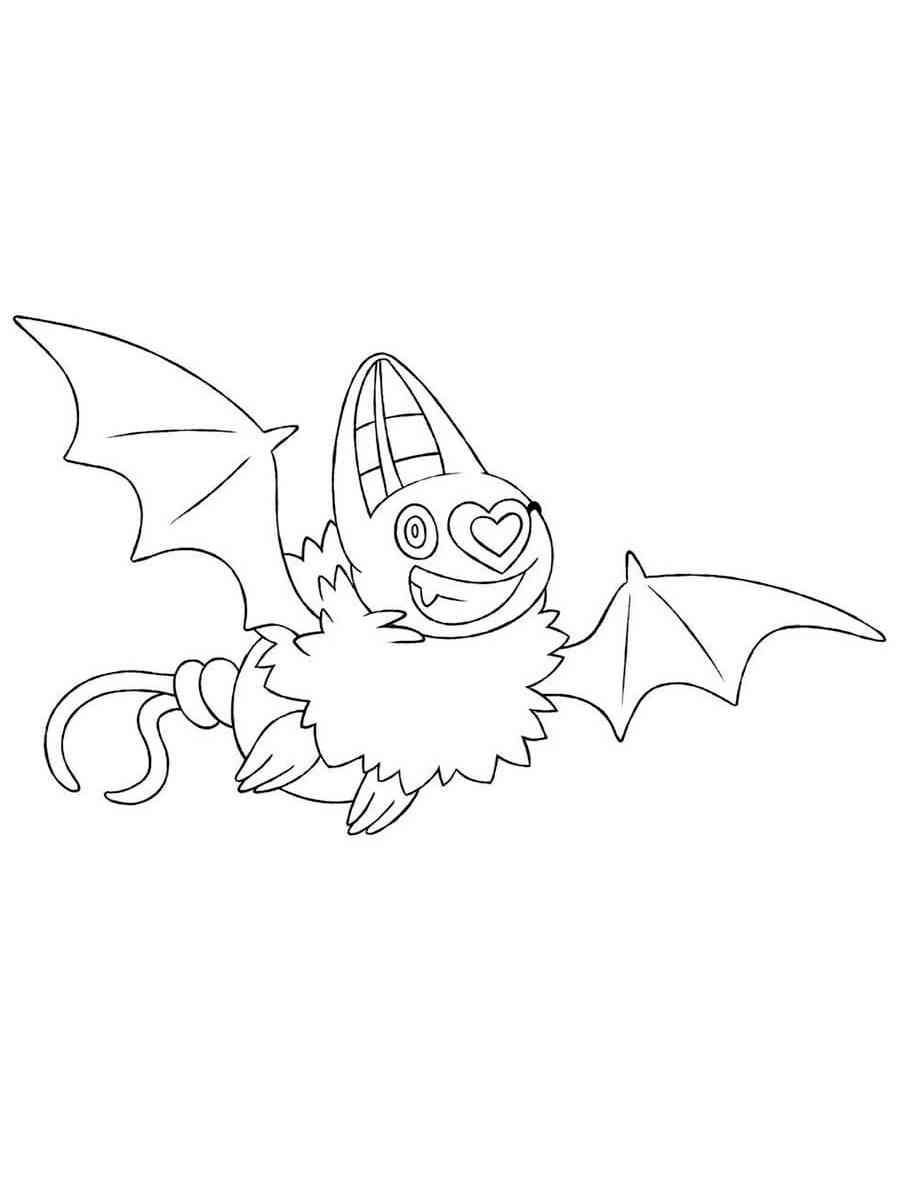 Swoobat Pokemon coloring pages