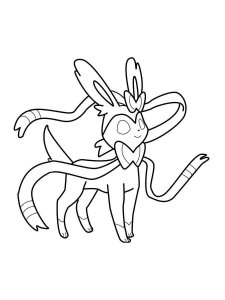 Sylveon Pokemon coloring pages