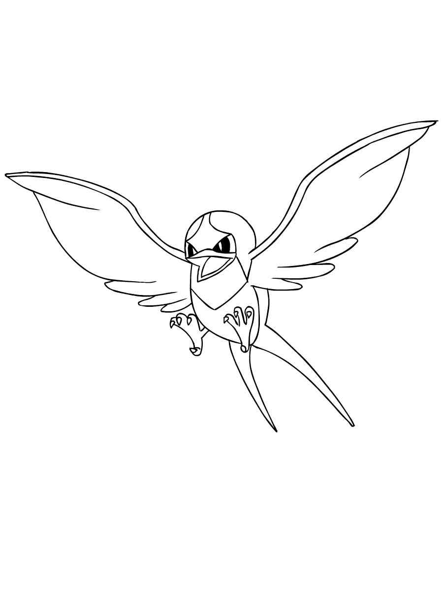 taillow coloring page png pokemon