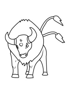 Tauros Pokemon coloring pages