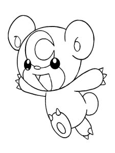 Teddiursa Pokemon coloring pages