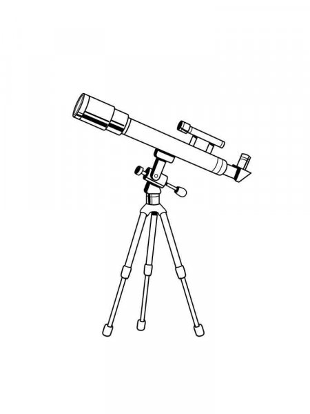 Telescope coloring pages