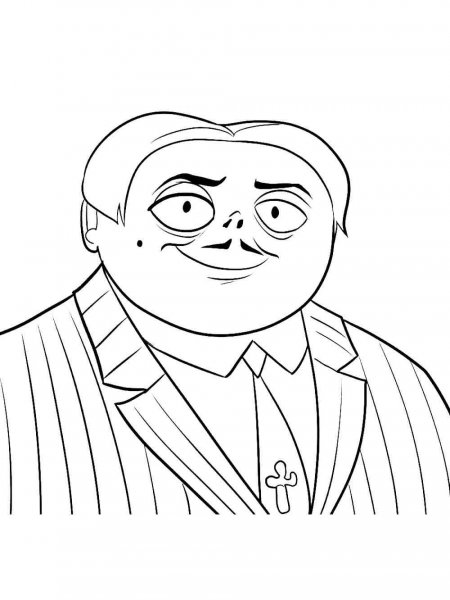 The Addams Family coloring page - Free printable