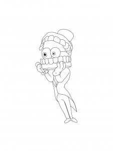 Caine coloring page 2