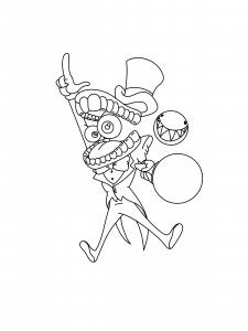 Caine coloring page 3