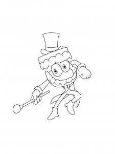 Caine coloring page 4