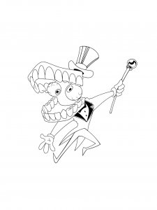 Caine coloring page 5