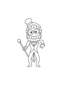 Caine coloring page 6