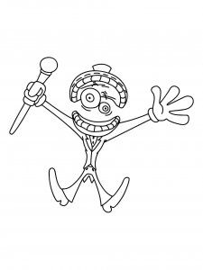 Caine coloring page 9