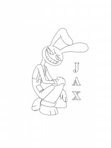 Jax coloring page 1