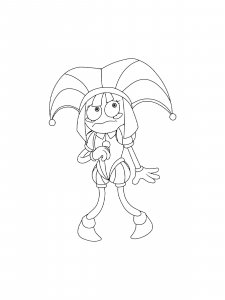 Pomni coloring page 10